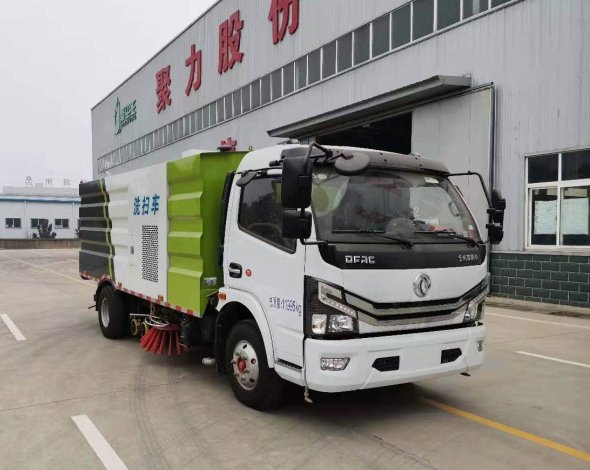 聚尘王牌HNY5125TXSE6型洗扫车